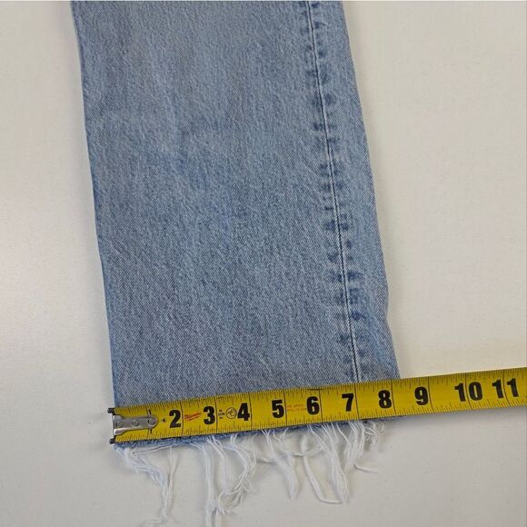 Anine Bing Distresser Button Fly Gavin Jeans Womens‎ Sz 26 Raw Hem - Picture 11 of 16